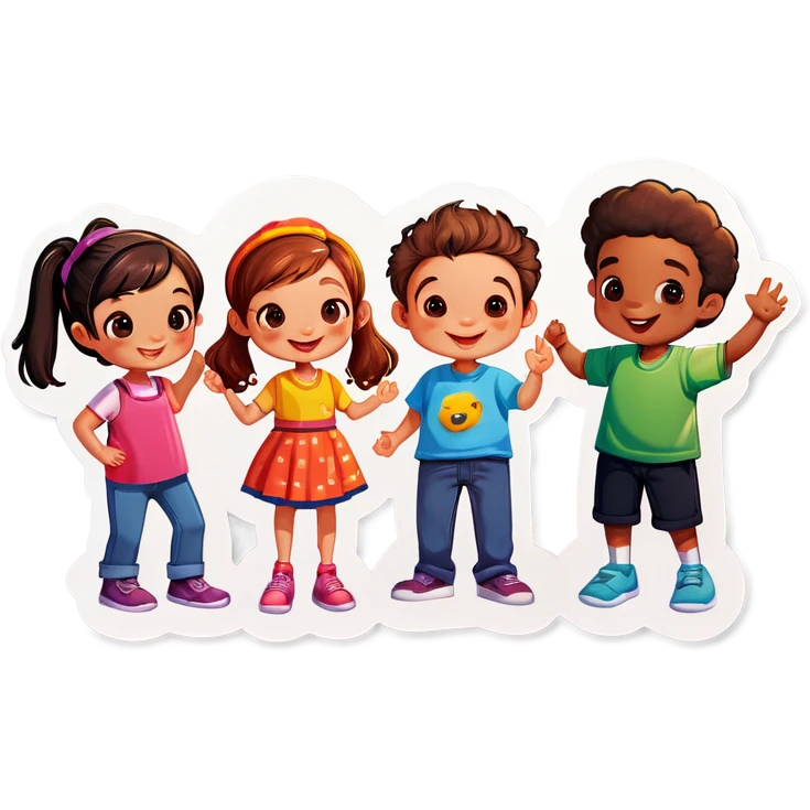 Five friends emoji