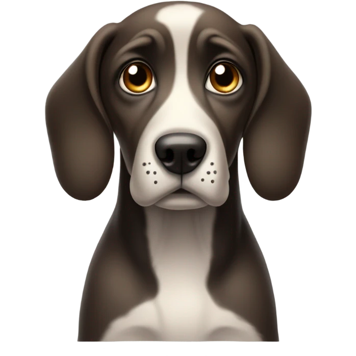 sad dog emoji