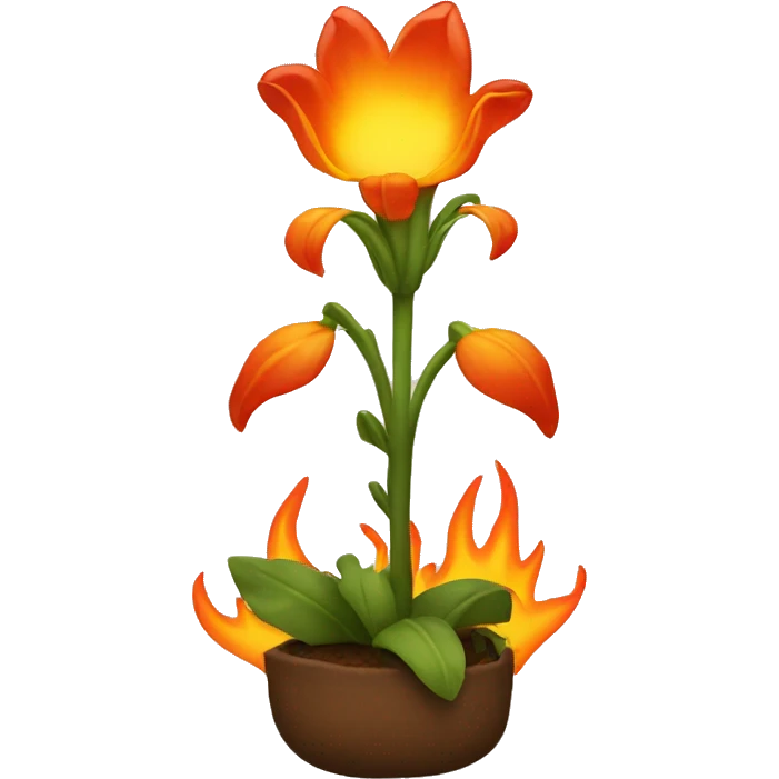 Fire flower emoji