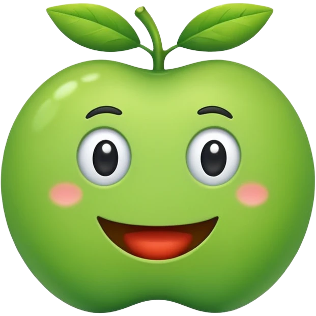 a silly green enterprise, playful and whimsical emoji