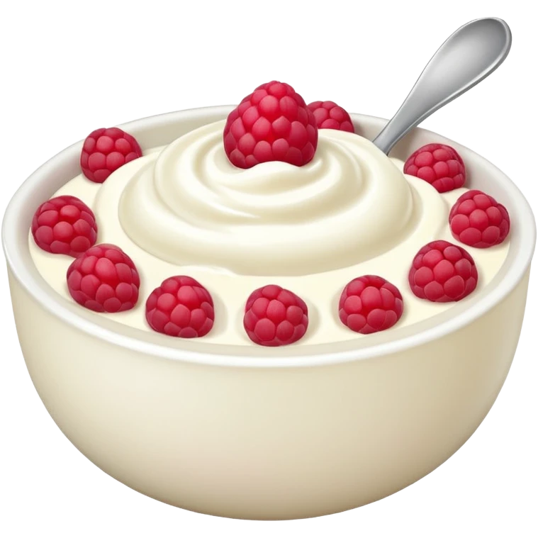 yoghurt bowl with Raspberry emoji