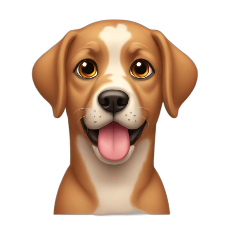 perrita con anteojos emoji