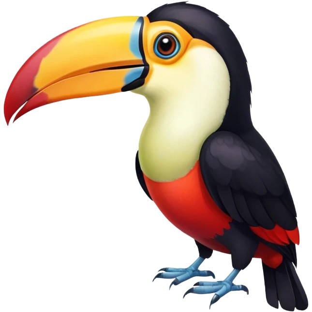 Confused toucan emoji