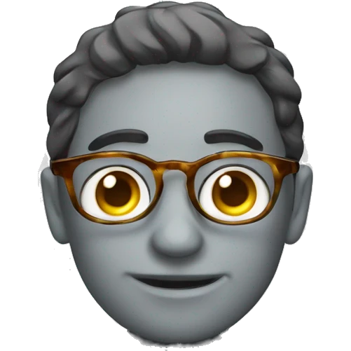 Topo con occhiali emoji