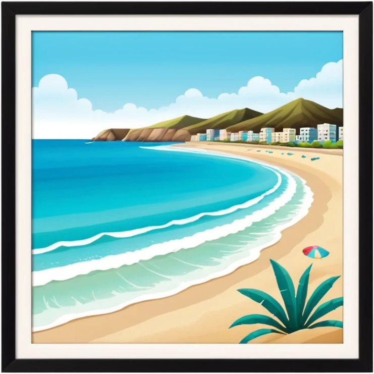 Beach from Costa Verde in Lima emoji