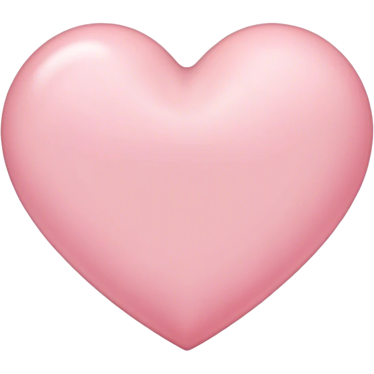 light pink heart emoji