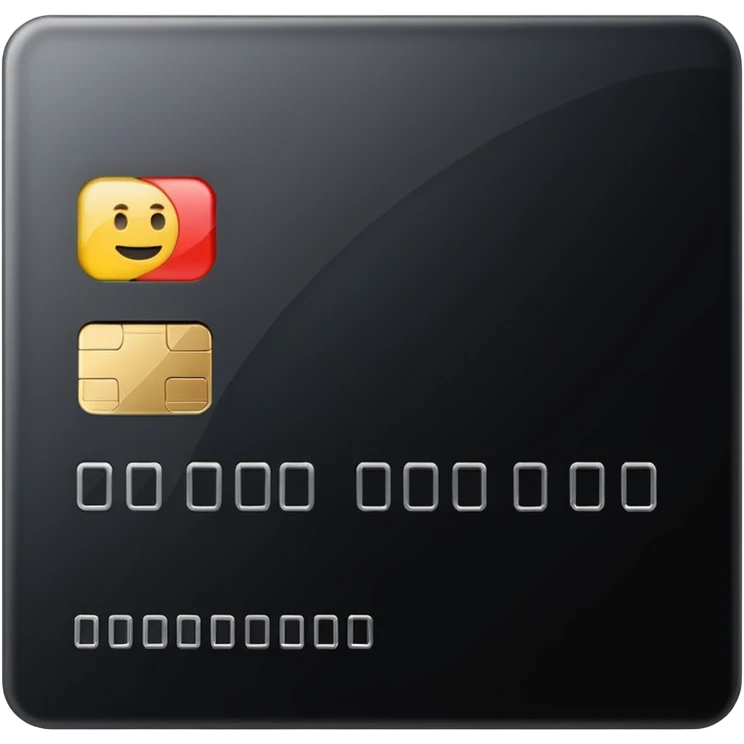 black credit card, no text, no numbers emoji