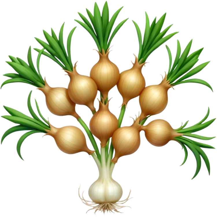 Small onions bunch emoji