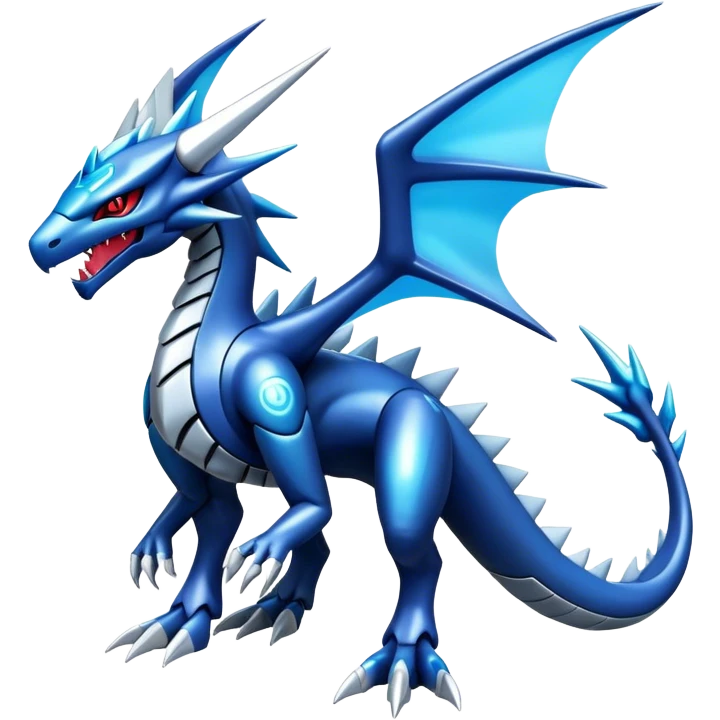  Cool Edgy Shiny Futuristic Ethereal Legendary Dialga-Digimon-Salamence-Kyurem-hybrid full body emoji