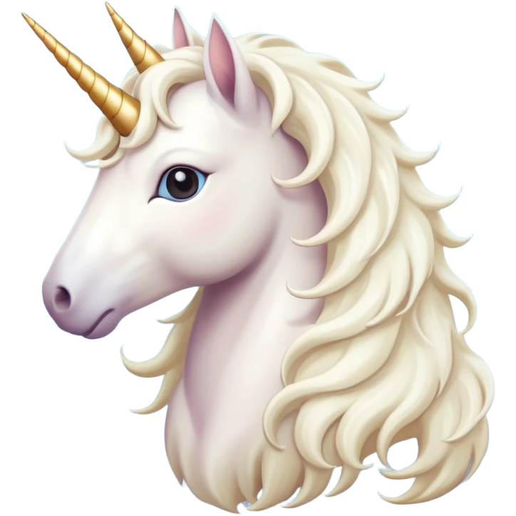Unicornio palido emoji