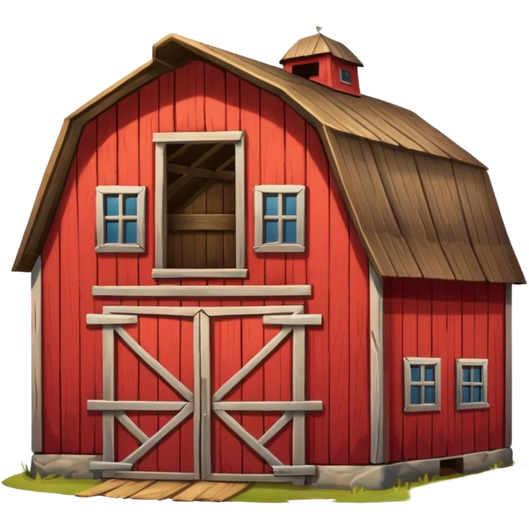 old barn emoji