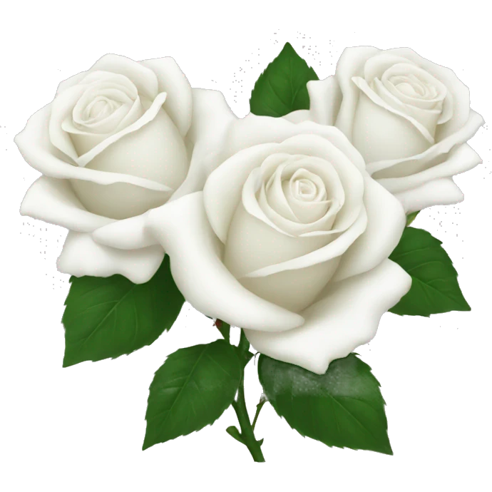 White roses emoji