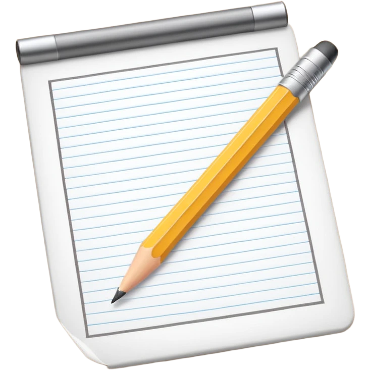 paper and pencil emoji