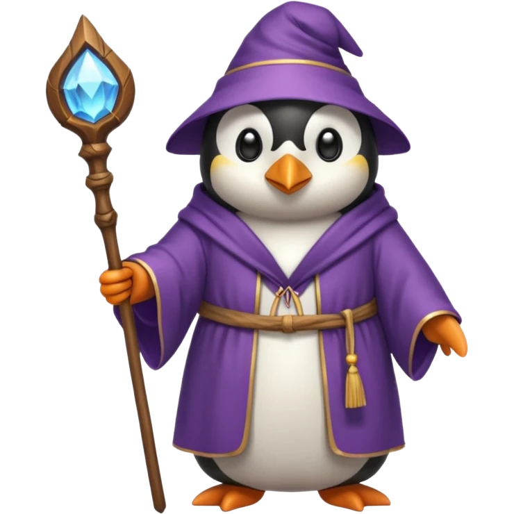 Penguin Wizard emoji