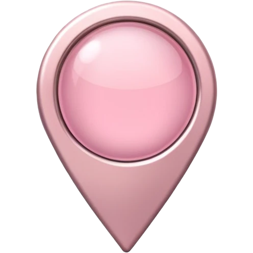 Soft Pink location pin emoji