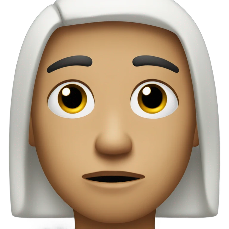 Sad face emoji