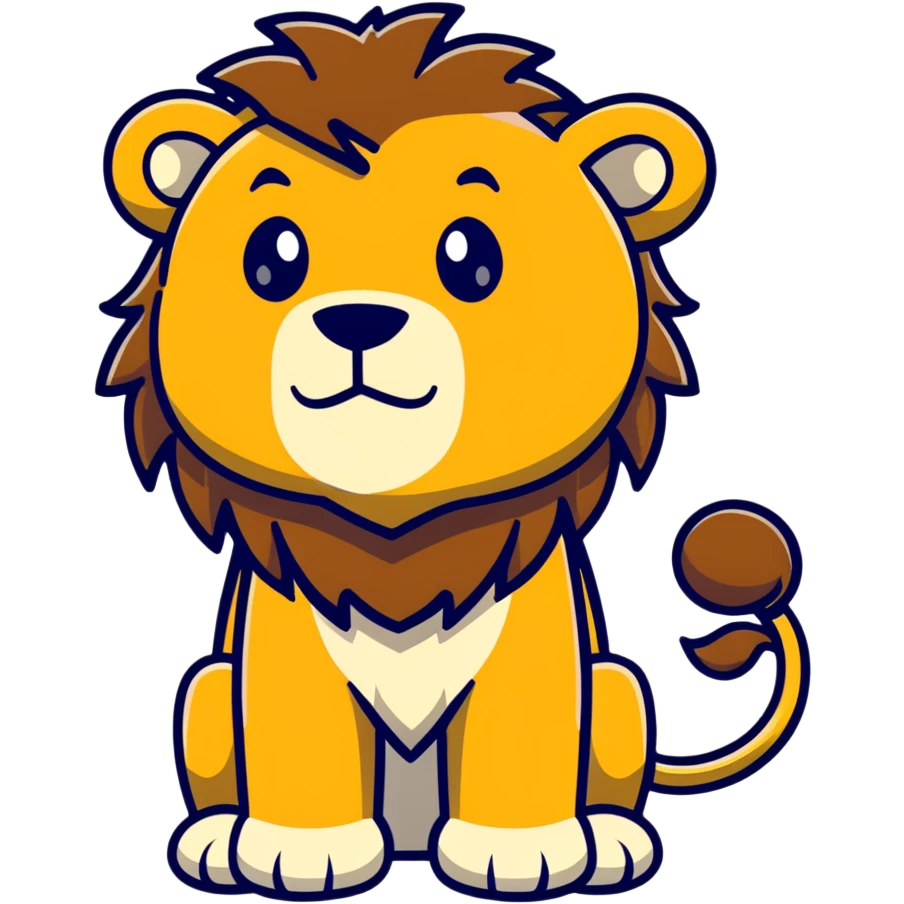 flirtatious lion looking sideways with suggestive expression emoji