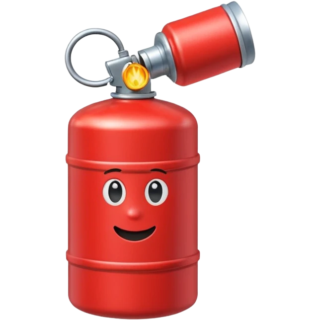 a red gas canister dancing emoji