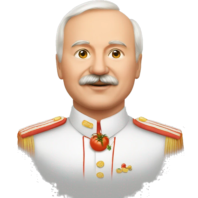 Lukashenko and tomato emoji