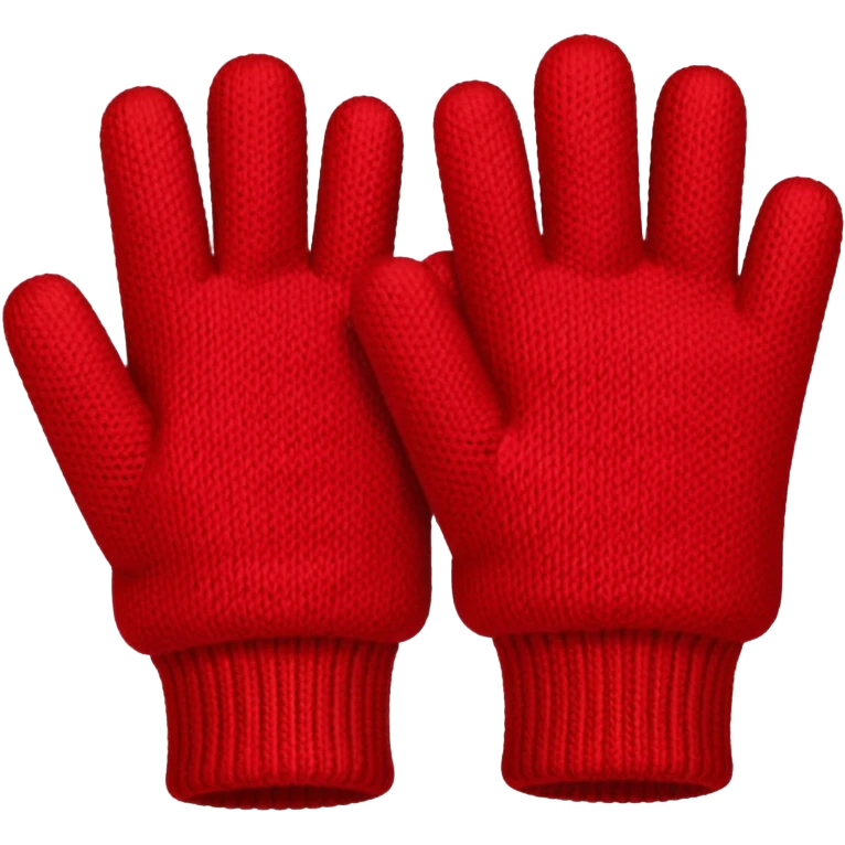 winter red gloves emoji