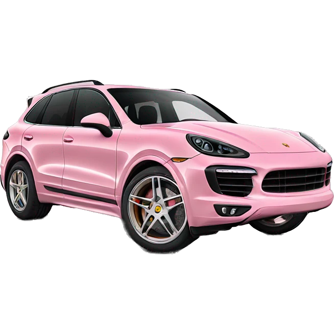 Baby pink Porsche cayenne  emoji