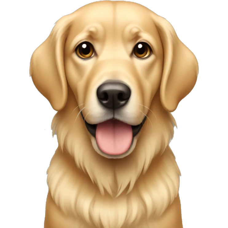blonde dog emoji