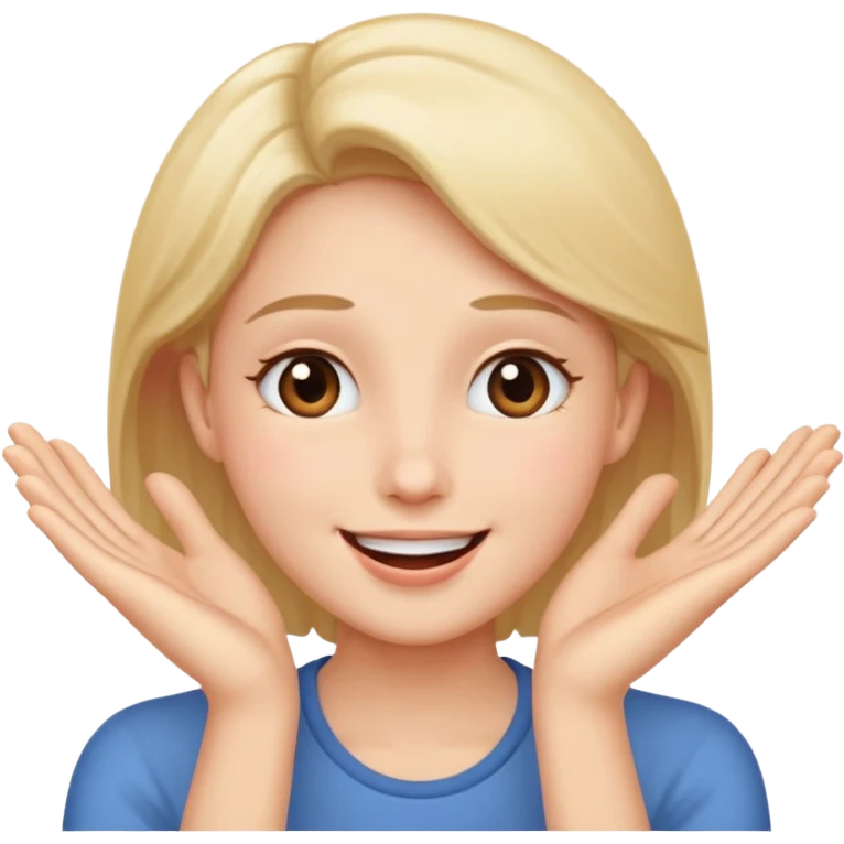 Romance - feeling of excitement associated with love - hands to one side of face emoji