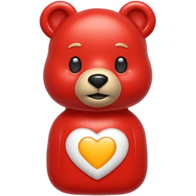 Make an emoji out of a ketchup bear. emoji