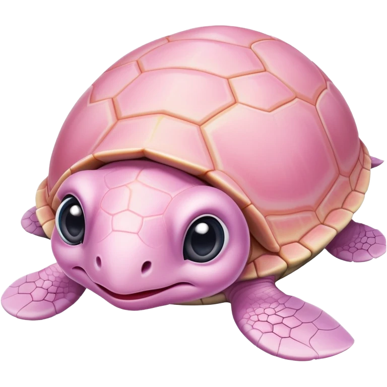 light pink baby turtle with big cute eyes emoji