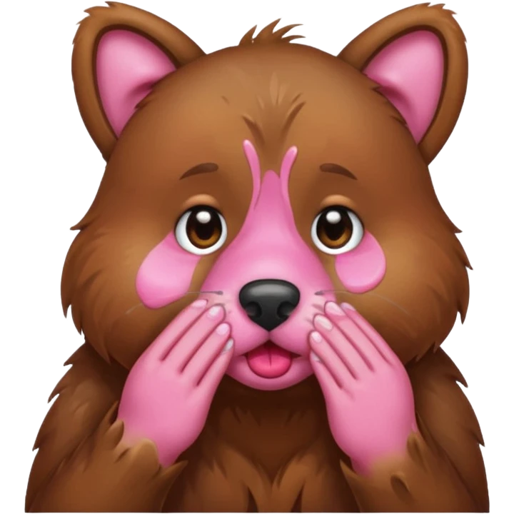 animal wiping its nose emoji