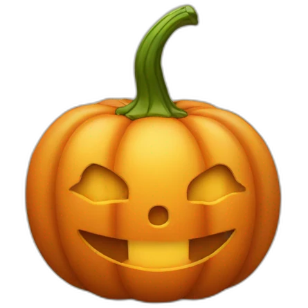 Smiling pumpkin emoji