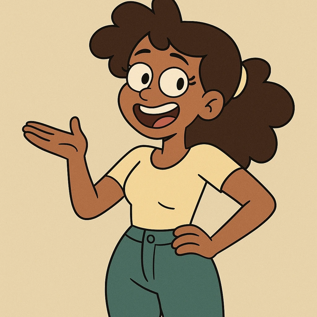 a chlosa, playful style, flat toon style emoji