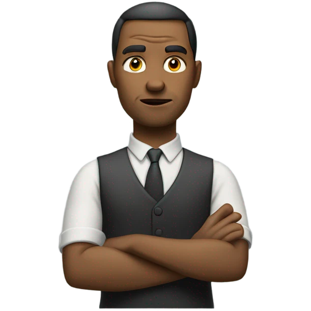 A man pointing index finger to the right emoji