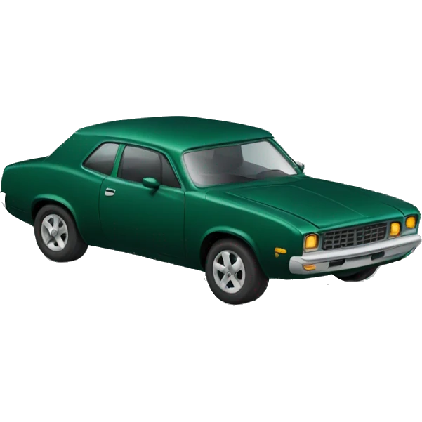 Darkgreen car emoji