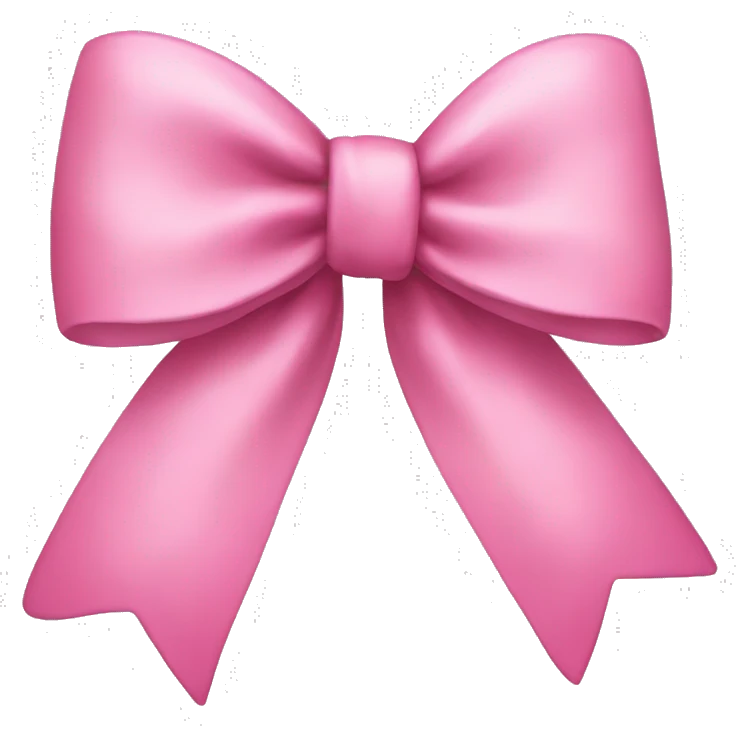 Pink bow emoji