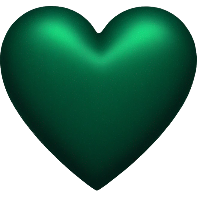 Dark green heart  emoji