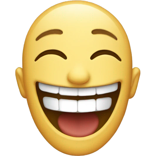 Awkward laugh emoji