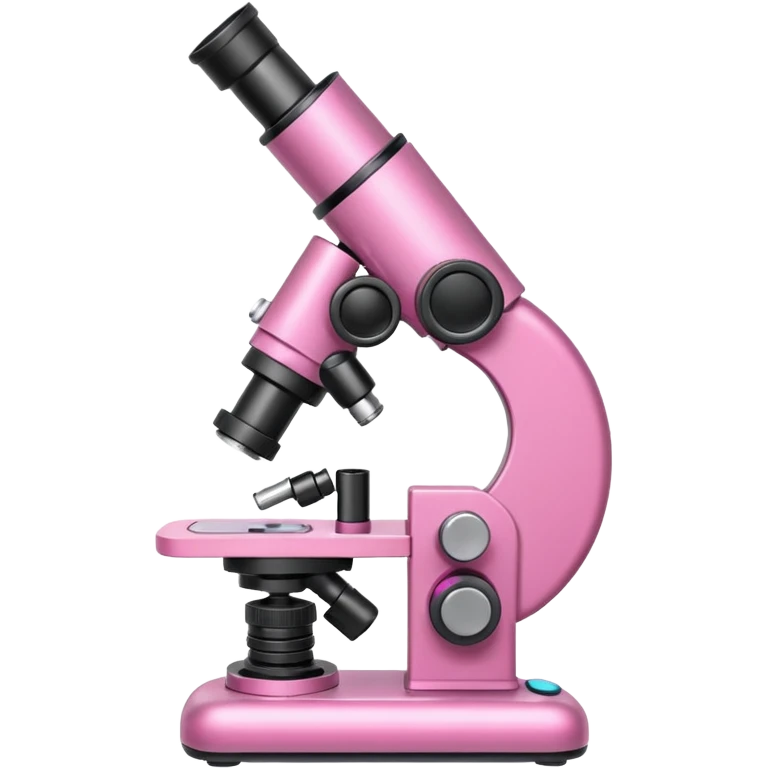 microscópio rosa emoji