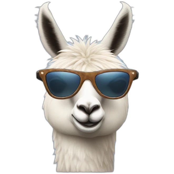 Lama with Sunglasses emoji