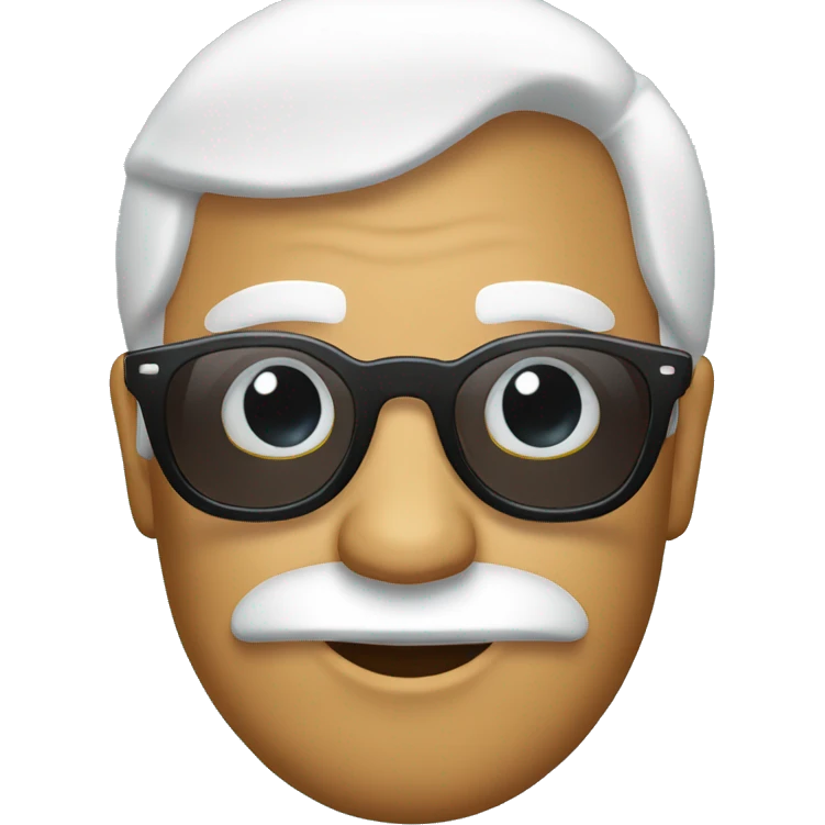 papa noel con gafas de sol emoji