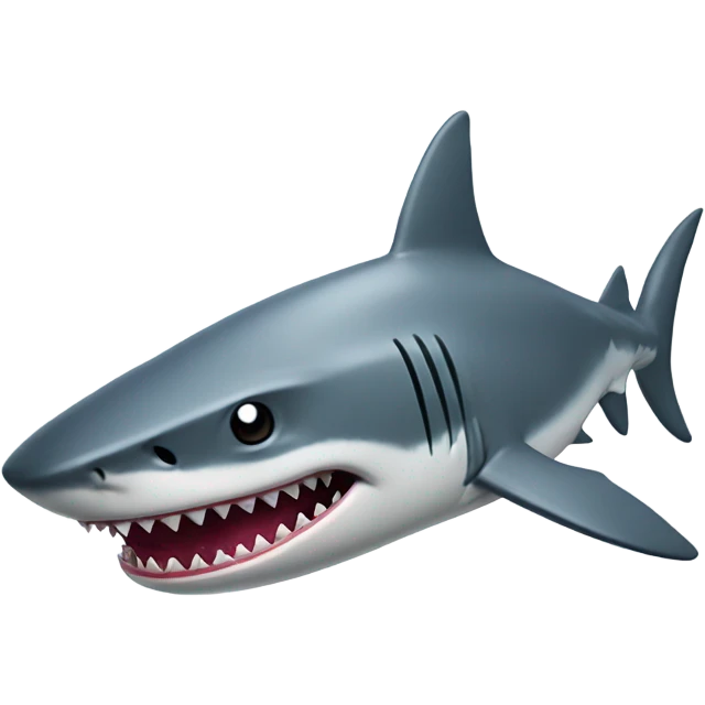 A shark with a realstic toy gun emoji