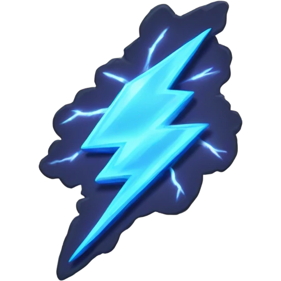 card with a lightning drew emoji