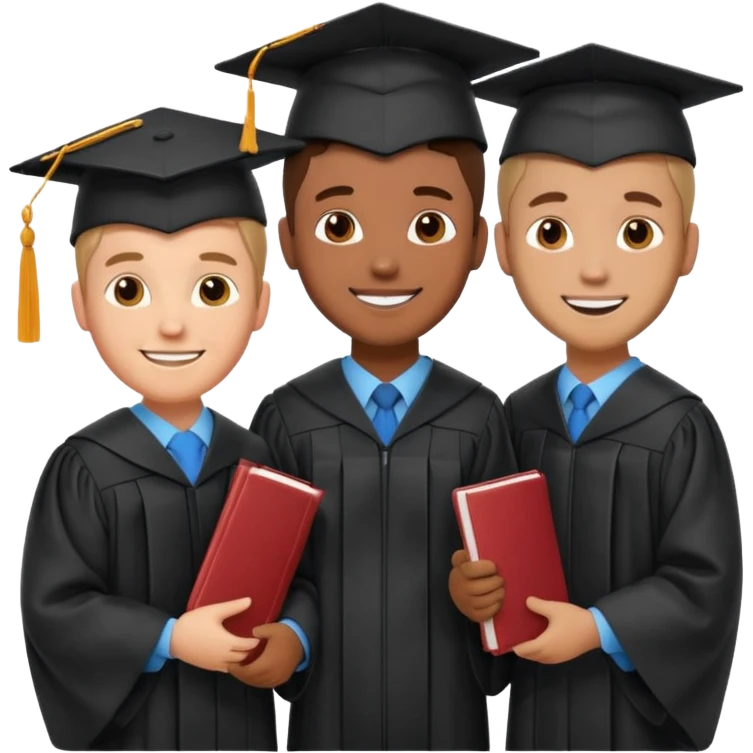graduated men emoji