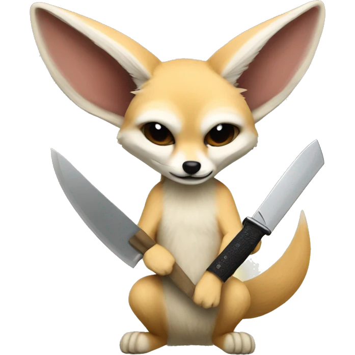 fennec with knife emoji