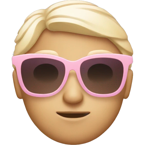 Light pink sunglasses  emoji