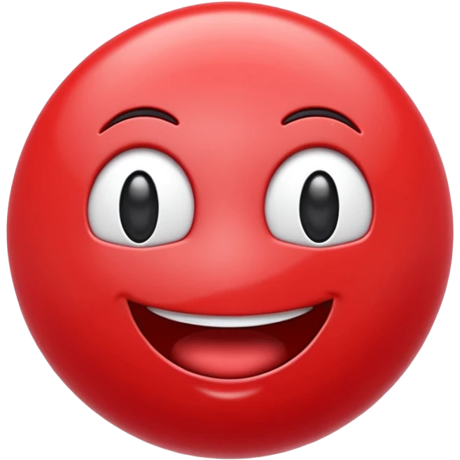 Emoji carton rouge emoji