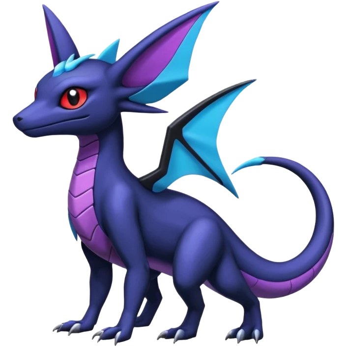 Shiny Salandit-Umbreon-Salamence-Nargacuga-Noivern-Noibat-Hybrid (Full body) emoji