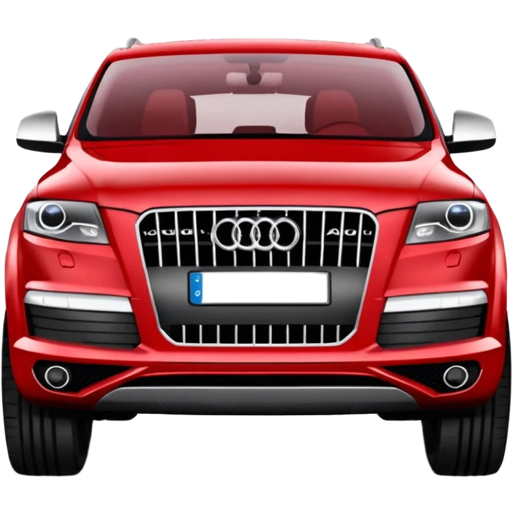 Audi Q7 best view red color   emoji