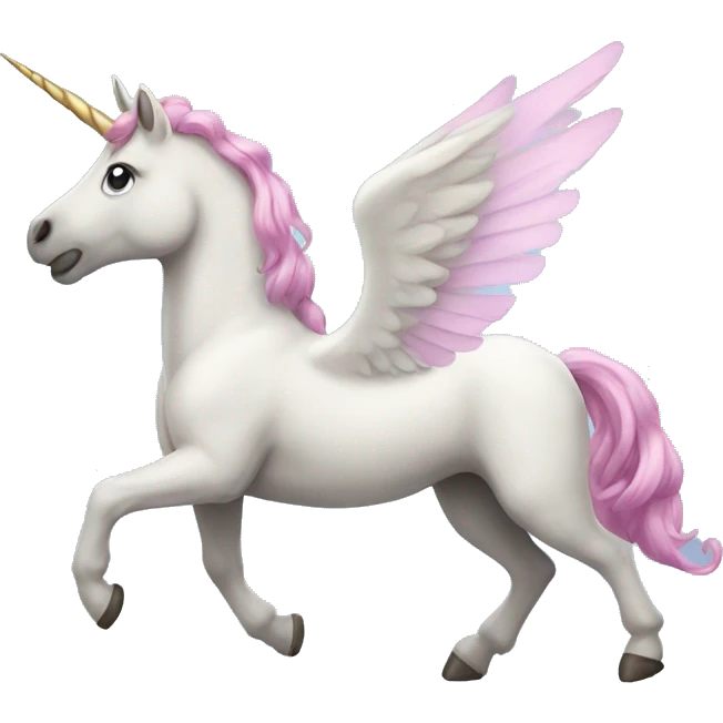 Winged unicorn emoji