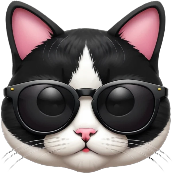 Cat with sunglasses emoji